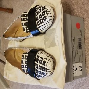 Women's Reed Krakoff square print loafer shoes